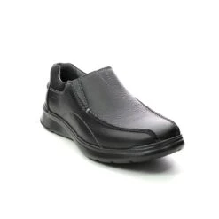 Clarks - Cotrell Step 261196158h - H Fit (black Leather) -Camel Favour clarks cotrell step h fit black leather slip on shoes 1647694551 261196158H 01