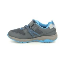 Clarks - Rock Trek K 261576177g - G Fit (navy Leather) -Camel Favour clarks rock trek k g fit navy leather trainers 1617700324 261576177G 05