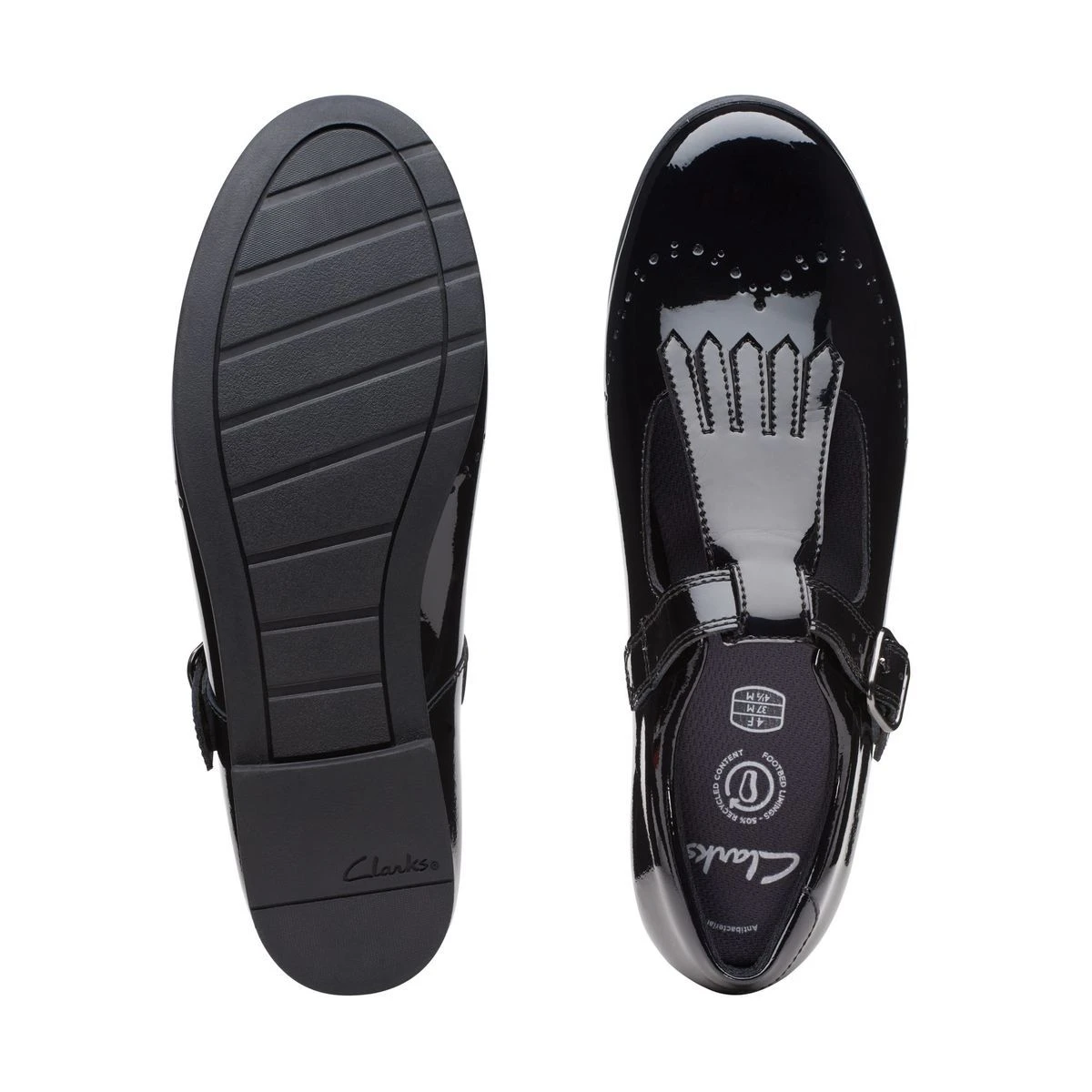 Clarks - Scala Teen Y 261692916f - F Fit (black Patent) 4 Clarks - Scala Teen Y 261692916f - F Fit (black Patent) - Image 2