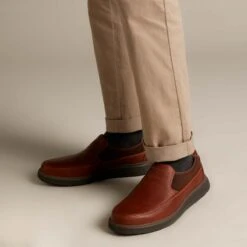 Clarks - Un Abode Go 261370757g - G Fit (tan Leather ) -Camel Favour clarks un abode go g fit tan leather slip on shoes169156859026137075 W 10