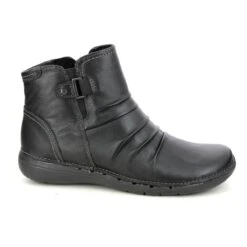 Clarks - Un Loop Top 261686734d - D Fit (black Leather) -Camel Favour clarks un loop top d fit black leather ankle boots 1668174340 261686734D 02