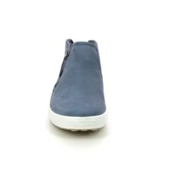 Ecco - Soft 7 Boot 430243-02038 (navy Leather) -Camel Favour ecco soft 7 boot 430243 02038 navy leather hi tops 1686407947 920024371 04