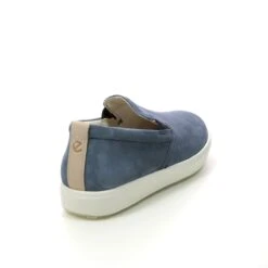 Ecco - Soft 7 Slip On 470493-51056 (denim Leather) -Camel Favour ecco soft 7 slip on 470493 51056 navy leather comfort slip on shoes 1679411910 920049371 03
