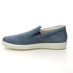 Ecco - Soft 7 Slip On 470493-51056 (denim Leather) -Camel Favour ecco soft 7 slip on 470493 51056 navy leather comfort slip on shoes 1679411911 920049371 05