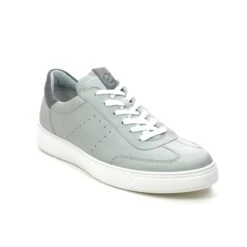 Ecco - Street Tray M 504714-54674 (light Grey Leather) -Camel Favour ecco street tray m 504714 54674 light grey leather trainers 1645097151 920471474 01