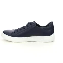 Ecco - Street Tray Mens 504744-01038 (navy Leather) -Camel Favour ecco street tray mens 504744 01038 navy leather trainers 1678797659 920474472 05