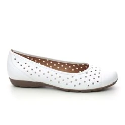 Gabor - Ruffle 24169.21 (white) -Camel Favour gabor ruffle 84 169 21 white pumps 1645270513 040416921 02