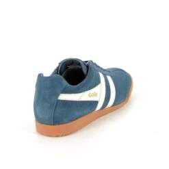 Gola - Harrier M Cma192-de (blue Suede) -Camel Favour gola trainers harrier m cma192 de blue suede trainers 1674560169 663019272 03