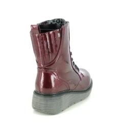 Heavenly Feet - Festival Wedge 3006-61 (red Patent) -Camel Favour heavenly feet festival wedge 3006 61 red patent lace up boots 1661849313 904300661 03