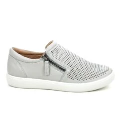 Hotter - DaisyWide 16211-03 (light Grey Leather) 9 Hotter - DaisyWide 16211-03 (light Grey Leather) -Camel Favour hotter daisy wide 16211 03 light grey leather comfort slip on shoes 1645117145 925621103 02