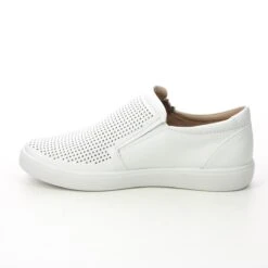 Hotter - DaisyWide 16212-61 (white Leather) -Camel Favour hotter daisy wide 16212 61 white leather comfort slip on shoes 1645721087 925621261 05