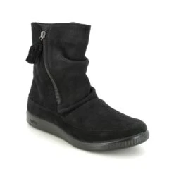 Hotter - Pixie3 Wide 19911-31 (black Suede) -Camel Favour hotter pixie 3 wide 19911 31 black suede ankle boots 1664355670 925991133 01