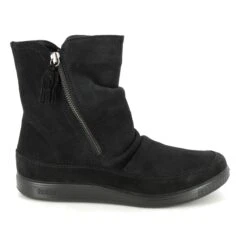 Hotter - Pixie3 Wide 19911-31 (black Suede) -Camel Favour hotter pixie 3 wide 19911 31 black suede ankle boots 1664355671 925991133 02