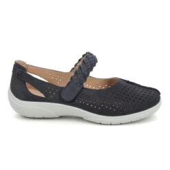 Hotter - Quake 2 Extra Wide 11720-73 (navy Nubuck) -Camel Favour hotter quake 2 extra wide 11720 73 navy nubuck mary jane shoes 1647955878 925172073 02