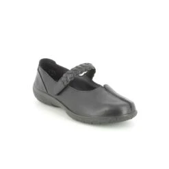 Hotter - ShakeExtra Wide 9907-31 (black Leather) -Camel Favour hotter shake ex wide 9907 31 black leather mary jane shoes 1636042847 925990731 01