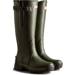 Hunter - Wft2201rnp Balmoral Adjustable (dark Olive) -Camel Favour hunter balmoral adjust wft2201rnp dark olive wellingtons1685540412gbt 30807 63088 f a 1