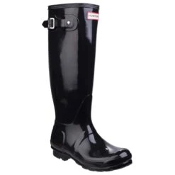 Hunter - Wft1000rgl Original Tall Gloss (black) -Camel Favour hunter original tall g wft1000rgl black wellingtons1685535902gbt 17228 29043 f a 3
