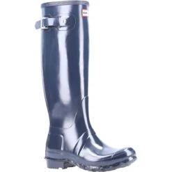 Hunter - Wft1000rgl Original Tall Gloss (navy) -Camel Favour hunter original tall g wft1000rgl navy wellingtons1685535943gbt 17228 53020 f a 1
