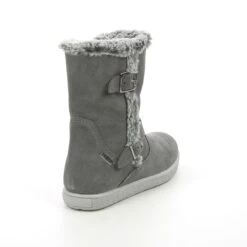 Imac - 0048-7004018 HollyFur Tex (grey Suede) -Camel Favour imac holly fur tex 0048 7004018 grey suede boots 1630153531 880004803 03