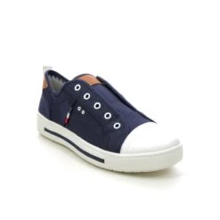 Jana - 24660-20-805 Mustang Wide (navy) -Camel Favour jana mustang wide 24660 20 805 navy trainers 1676564778 998466070 01