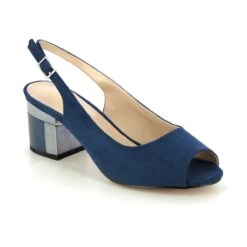 Lotus - Evelyn Peep Toe Uls393-70 (navy) -Camel Favour lotus evelyn peep toe navy slingback shoes 1678118904 009439370 01