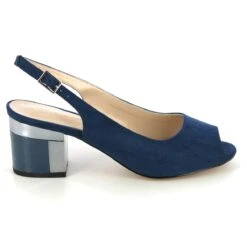 Lotus - Evelyn Peep Toe Uls393-70 (navy) -Camel Favour lotus evelyn peep toe navy slingback shoes 1678118904 009439370 02