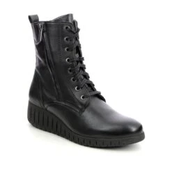 Marco Tozzi - 25235-29-002 Ceraso Lace (black Leather) 11 Marco Tozzi - 25235-29-002 Ceraso Lace (black Leather) -Camel Favour marco tozzi ceraso lace 25235 29 002 black leather wedge boots 1665835477 990523531 01