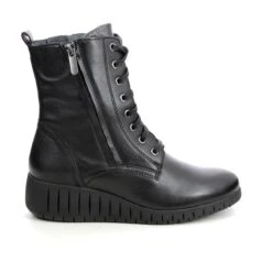 Marco Tozzi - 25235-29-002 Ceraso Lace (black Leather) 10 Marco Tozzi - 25235-29-002 Ceraso Lace (black Leather) -Camel Favour marco tozzi ceraso lace 25235 29 002 black leather wedge boots 1665835478 990523531 02