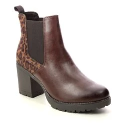 Marco Tozzi - 25414-41-387 Saga Chelsea (leopard Print) -Camel Favour marco tozzi saga chelsea 25414 41 387 leopard print ankle boots 1691403529 990541423 01