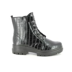 Remonte - D8977-02 Chunky (black Croc) -Camel Favour remonte chunky d8977 02 black croc biker boots 1634383793 931897744 02
