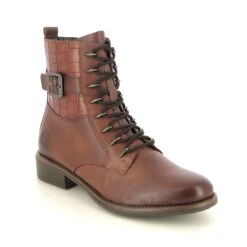 Remonte - D0f72-22 Peechlace (brown Leather) -Camel Favour remonte peechlace d0f72 22 brown leather lace up boots 1691497392 931037221 01