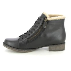 Remonte - D4372-01 Peesienna Tex (black Leather) -Camel Favour remonte peesienna tex d4372 01 black leather lace up boots 1664355668 931437231 05