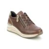 Remonte - D0t03-22 Ranzip Wedge (tan Leather ) -Camel Favour remonte ranzip wedge d0t03 22 tan leather trainers 1688553801 931030321 01