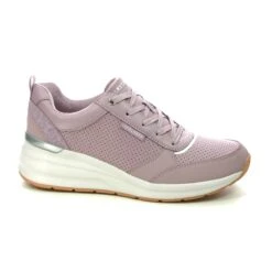 Skechers - Billions Wedge 155616-99 (dark Mauve) -Camel Favour skechers billions wedge 155616 dkmv dark mauve trainers 1677846468 666561699 02
