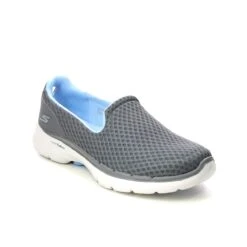 Skechers - Go Walk 6 124508-00 (grey Blue) -Camel Favour skechers go walk 6 124508 gybl grey blue trainers 1645011735 666450800 01