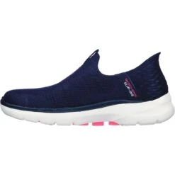 Skechers - Slip Ins Go Walk 6 - Fabulous 124569 (navy) -Camel Favour skechers go walk 6 fab nvy navy trainers1682597113gbt 34143 63048 f f 15B15D