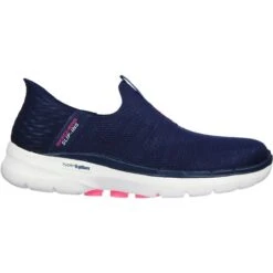 Skechers - Slip Ins Go Walk 6 - Fabulous 124569 (navy) -Camel Favour skechers go walk 6 fab nvy navy trainers1682597120gbt 34143 63048 f i 15B15D