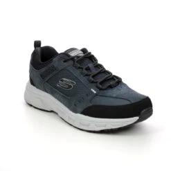 Skechers - Oak Canyon Relaxed Fit 51893-73 (navy Black) -Camel Favour skechers oak canyon relaxed fit 51893 nvbk navy trainers 1652713911 666189373 01