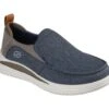 Skechers - Proven Evers 204472-75 (navy Brown) -Camel Favour skechers proven evers 204472 nvbr slip on shoes 1642438953 666447275 01