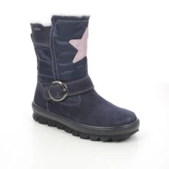 Superfit - Flavia Star Gtx 1009215-8000 (navy Suede) -Camel Favour superfit flavia star gtx 1009215 8000 navy suede boots 1627904450 062921573 01