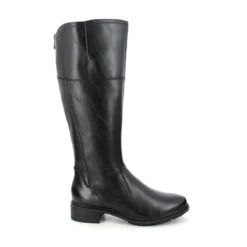 Tamaris - 25633-29-001 Marli Zip Flex (black Leather) -Camel Favour tamaris marli zip flex 25633 29 001 black leather knee high boots 1668592292 991563331 02