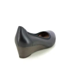 Tamaris - 22320-20-805 Quiver (navy Leather) -Camel Favour tamaris quiver 22320 20 805 navy leather wedge shoes 1671543525 991232071 03