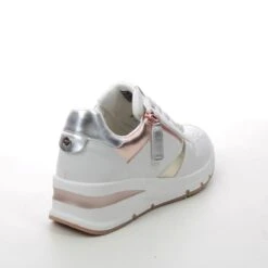 Tamaris - 23702-20-157 Rea Zip Wedge (white Rose Gold) -Camel Favour tamaris rea zip wedge 23702 20 157 white rose gold trainers 1671533091 991370268 03