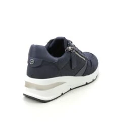 Tamaris - 23702-20-890 Rea Zip Wedge (navy) -Camel Favour tamaris rea zip wedge 23702 20 890 navy trainers 1674559856 991370271 03