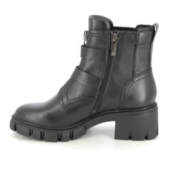 Tamaris - 25420-41-001 Savannah Buckle (black Leather) -Camel Favour tamaris savannah buckle 25420 41 001 black leather biker boots 1691490811 991542031 07
