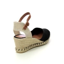 Verbenas - 0601540001 Malena Lloret (black Suede) -Camel Favour verbenas malena lloret 060154 0001 black suede espadrilles 1680608540 036015433 03
