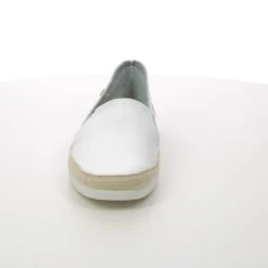 Verbenas - 040004394 Nuria (white Leather) -Camel Favour verbenas nuria 040004 0373 white leather espadrilles 1680608521 036000461 04