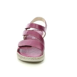 Begg Exclusive - Tramba Wide 937147200-95 (purple Leather) -Camel Favour walk in the city tramba wide 937147200 95 purple leather wedge sandals 1680605124 889720095 04